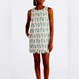 Scallop Shift Dress